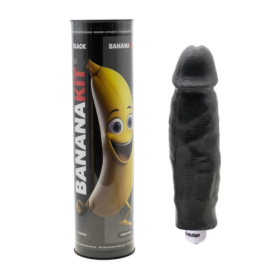 Banana Kit Penis kalıp kiti ile vibratör siyah