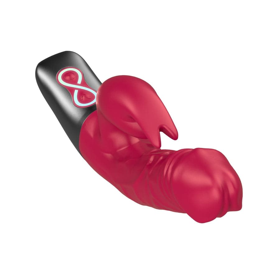 Titanz dönen şarjlı rabbit ile Clit Stimulation pembe 3.5 inç